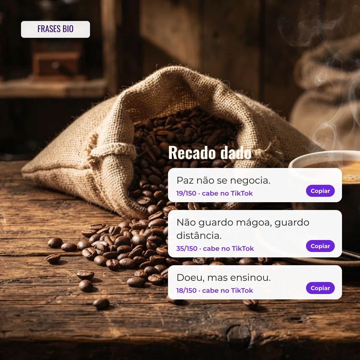 Exemplos de indiretas curtas para copiar